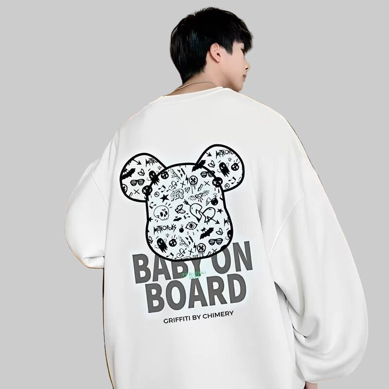 2025 Violent Bear Hoodie – Trendy Loose-Fit Pullover