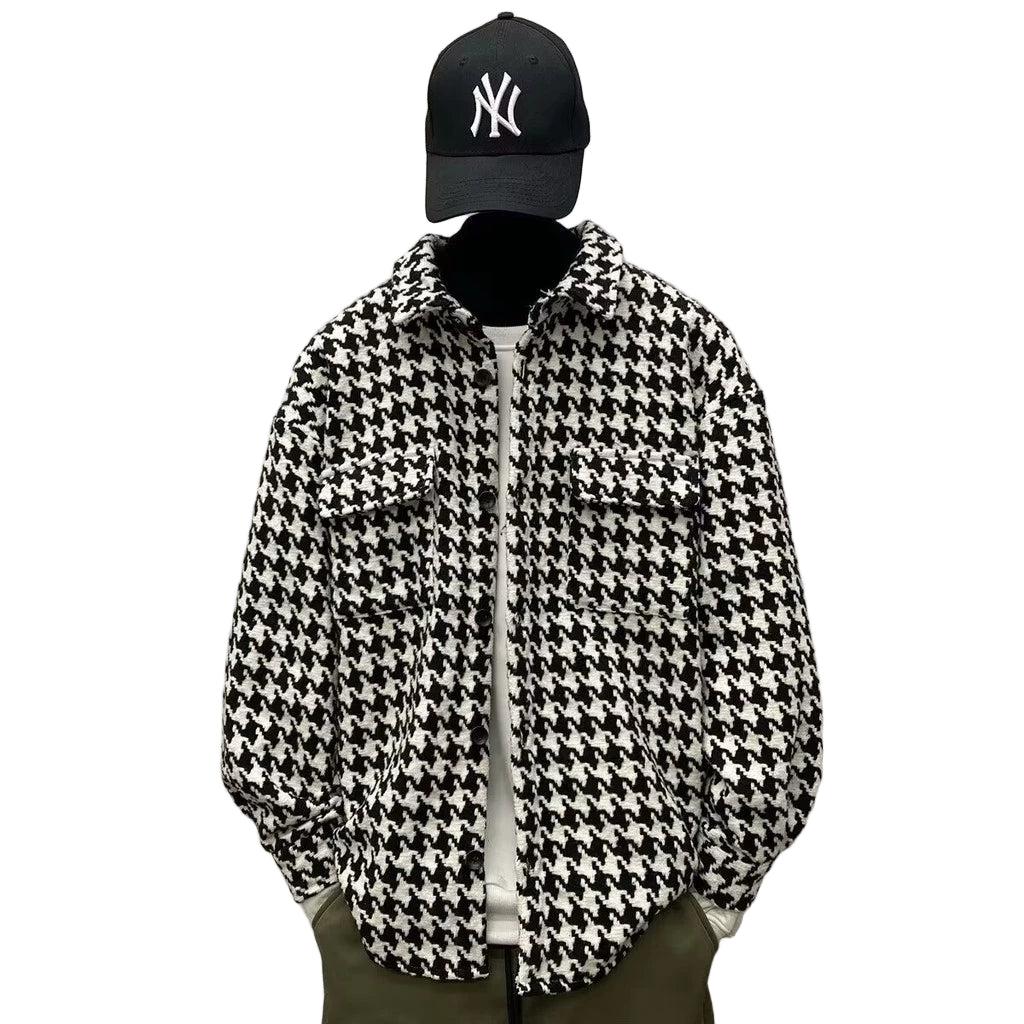 Brushed Thickened Long Sleeve Shirt – Men’s Little Chanel Style