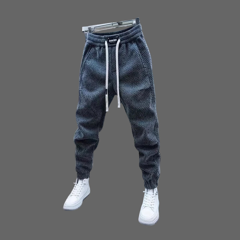 Little Chanel Style Patchwork Jogger Pants – Men’s Luxury Casual Wear