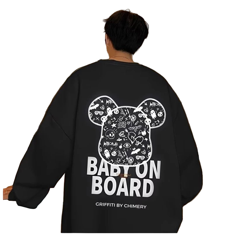 2025 Violent Bear Hoodie – Trendy Loose-Fit Pullover