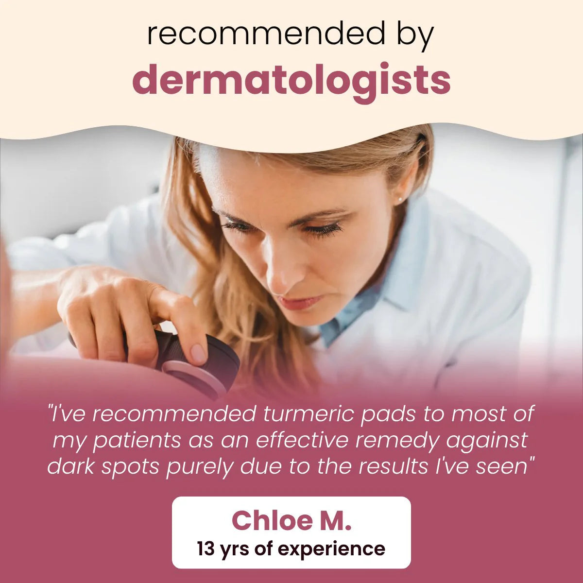 Brightens skin tone Turmeric & Kojic Acid Pads 40 Pads