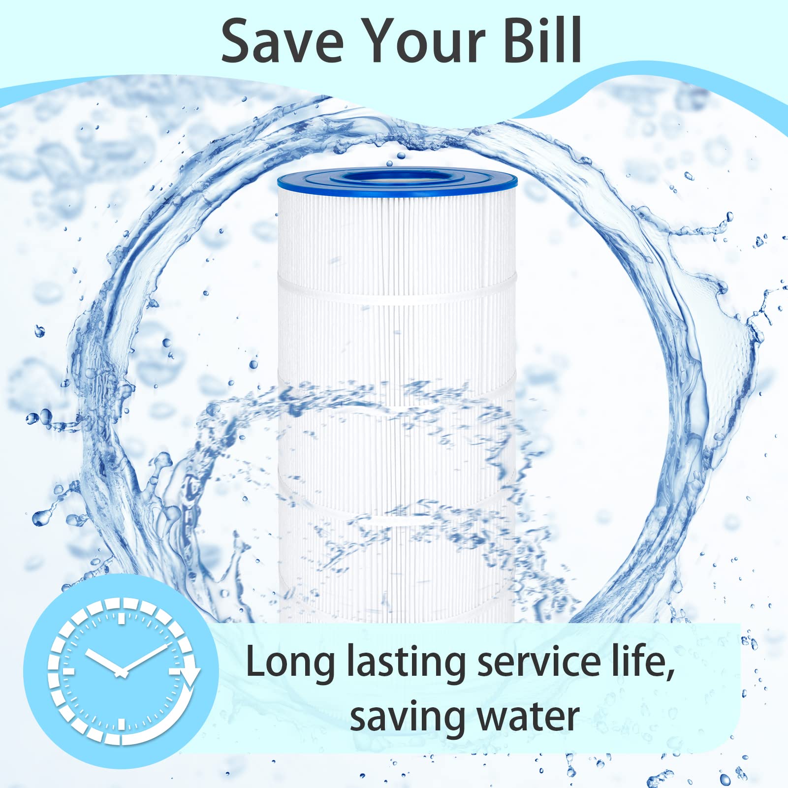 HydroClear™ PLF120A Pool Filter Cartridge – Fits Hayward Star-Clear Plus C1200