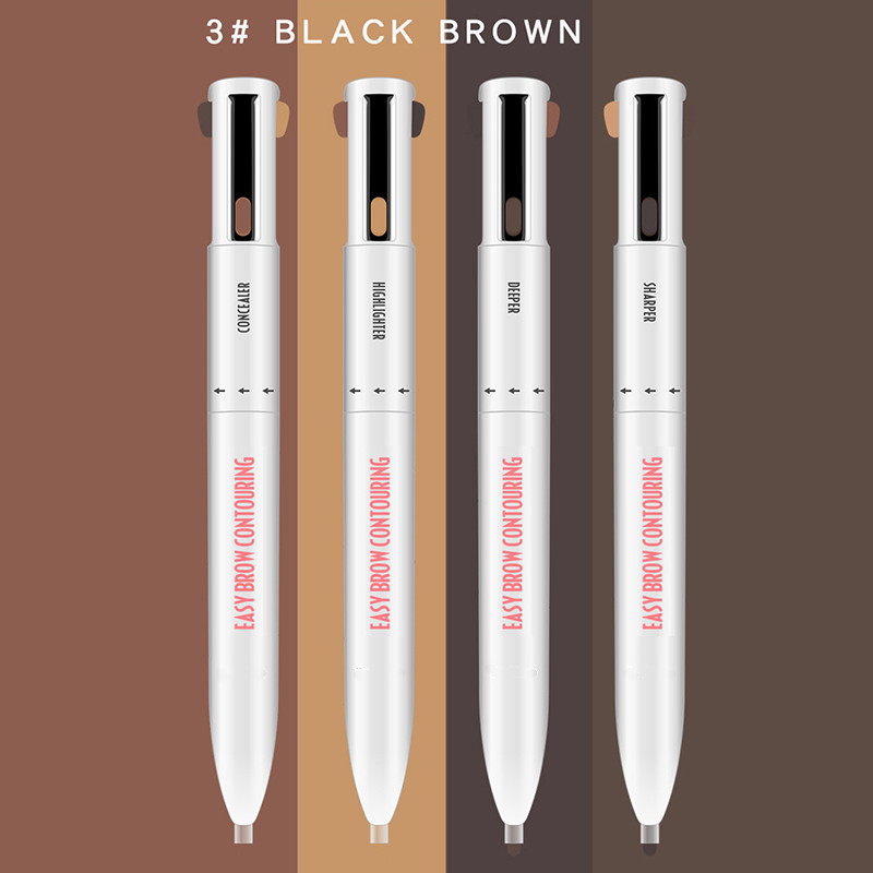 Multi-colored eyebrow pencil