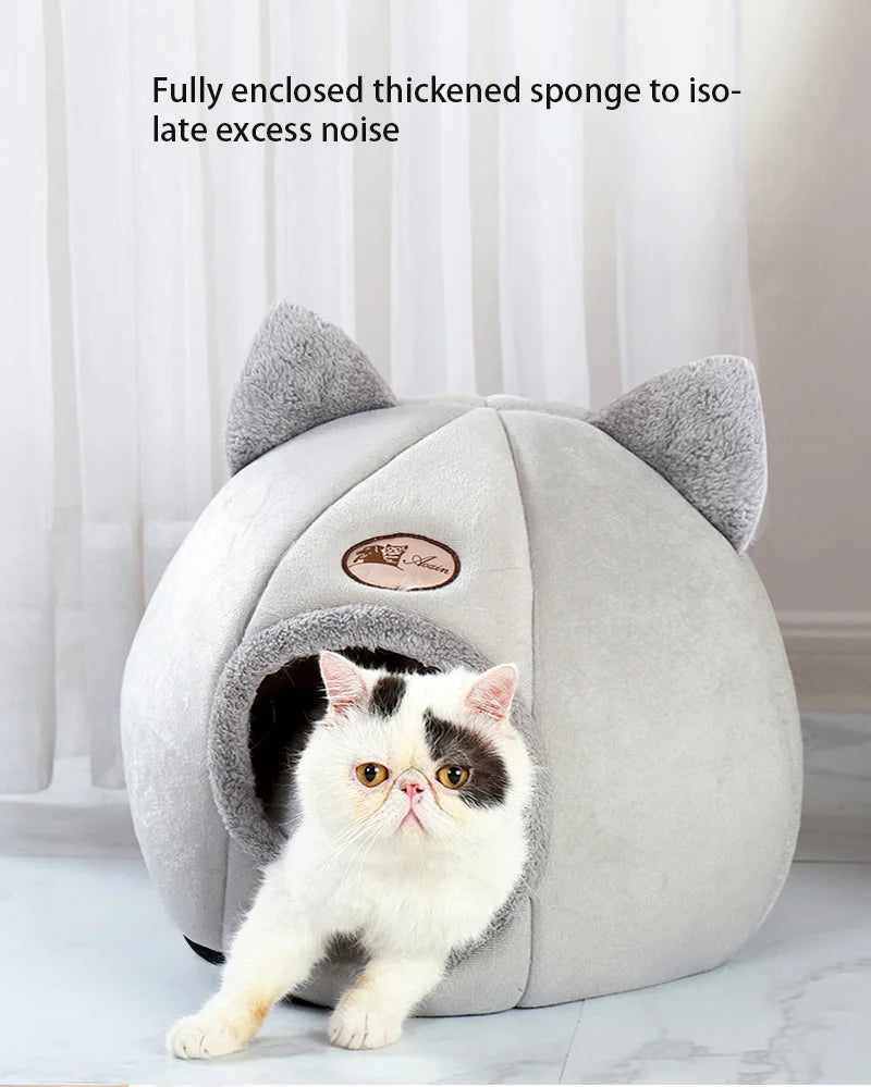 Winter Comfort Cat Bed & Small Dog House
