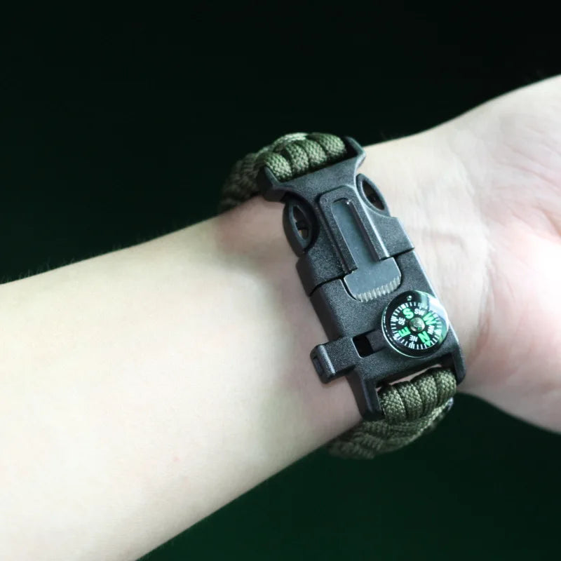 4-in-1 Emergency Survival Bracelet