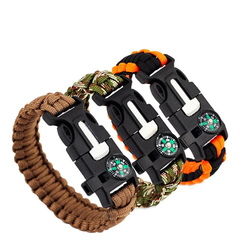 4-in-1 Emergency Survival Bracelet