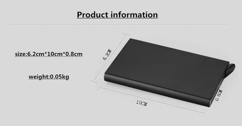 Minimalist Anti Theft Card Holder