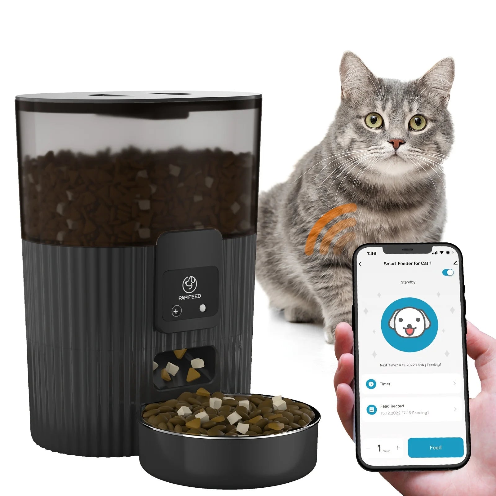 Smart WiFi Automatic Pet Feeder