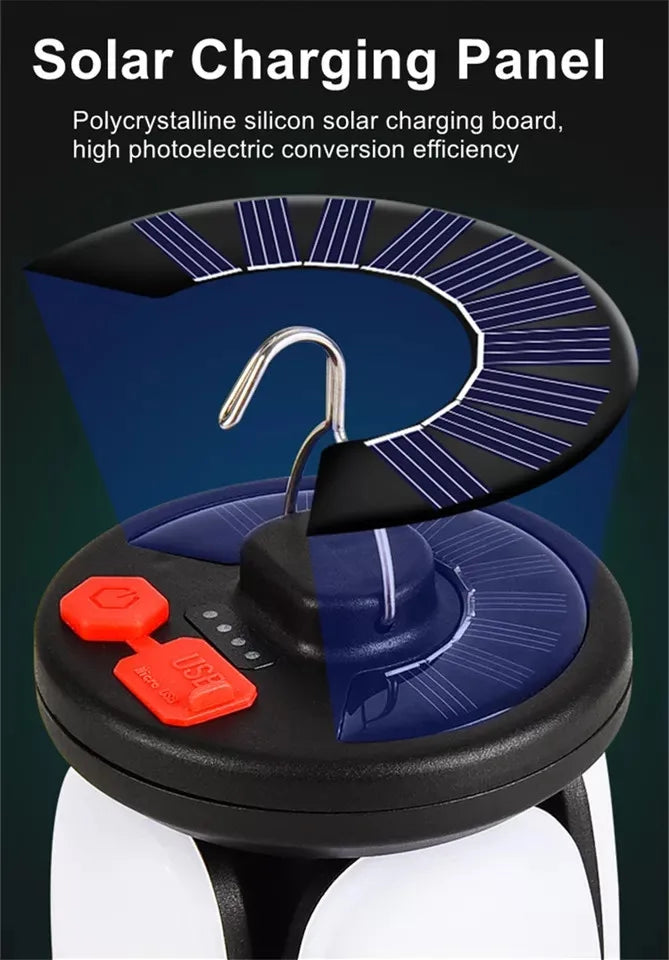 High Power Solar LED Camping Lantern