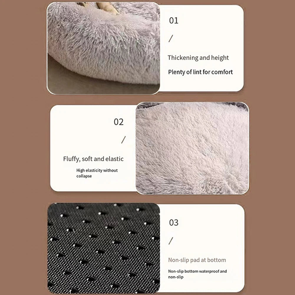 Paw Shape Plush Bed for Puppies and Kittens