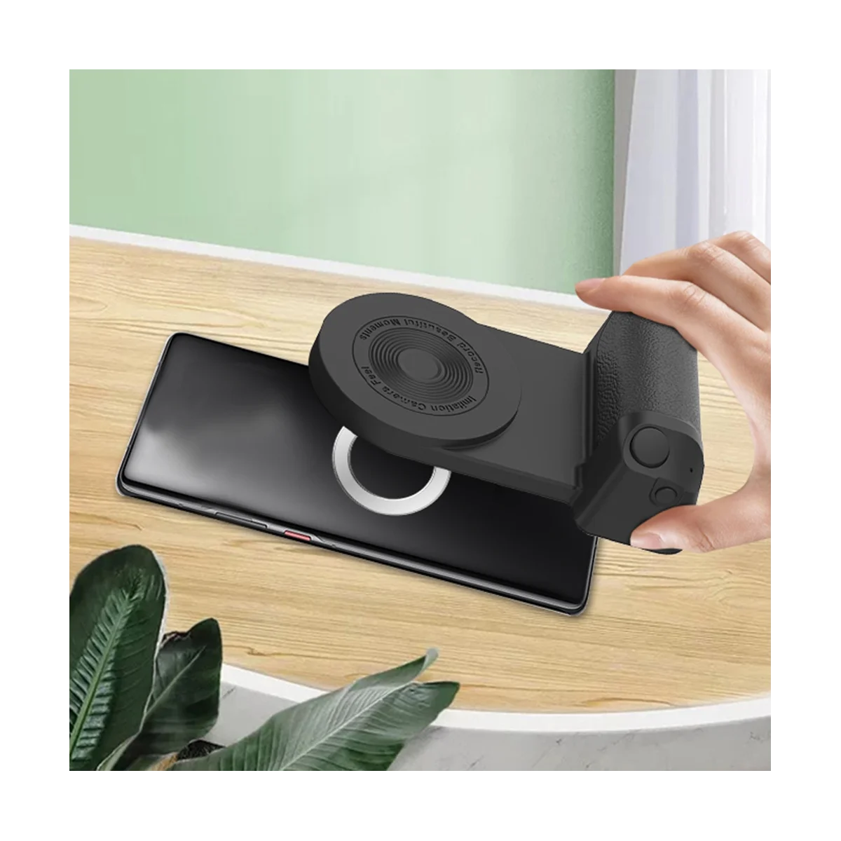 3-in-1 Camera Holder Grip with Wireless Charging
