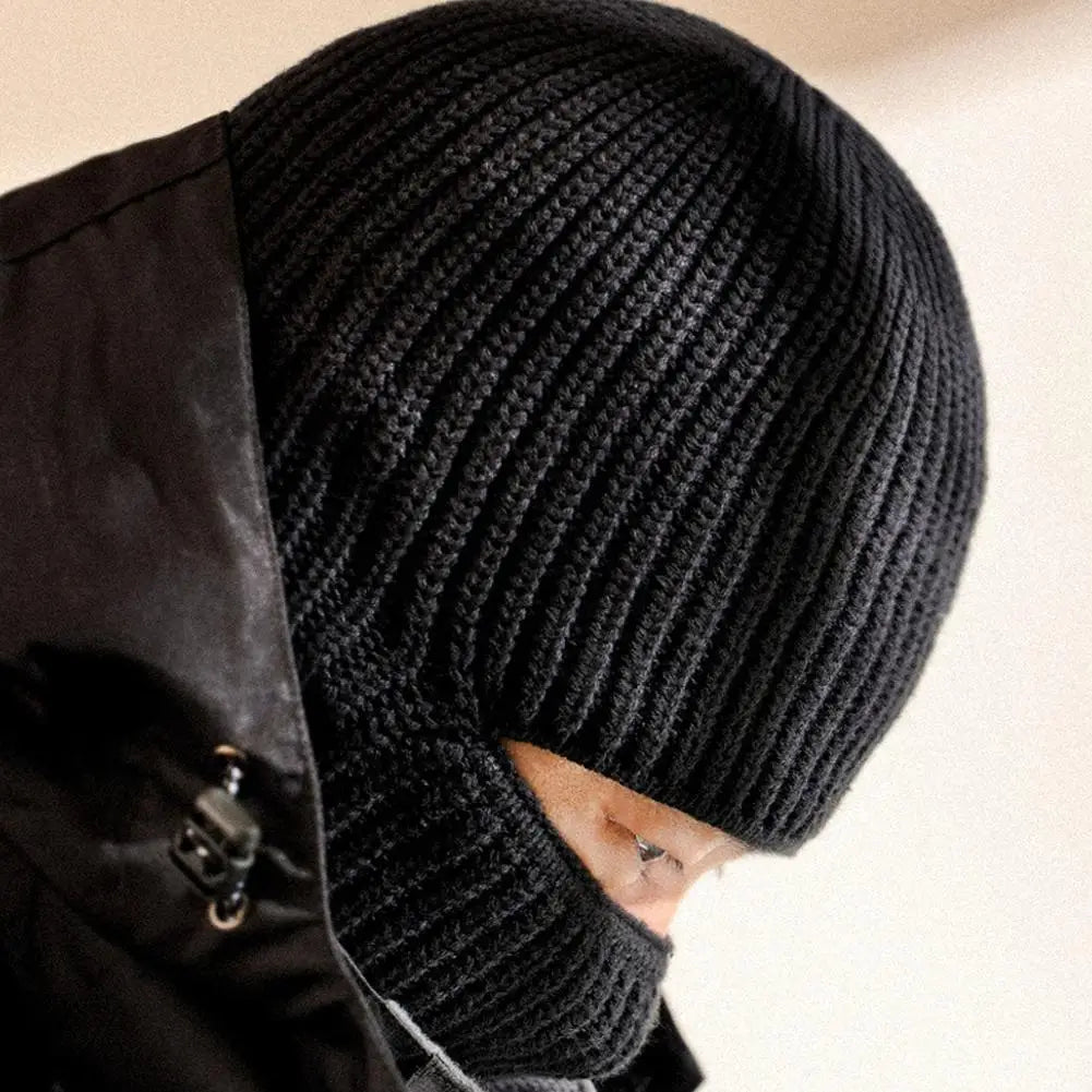 2 In 1 Mask Beanies Men Winter Balaclava Hat