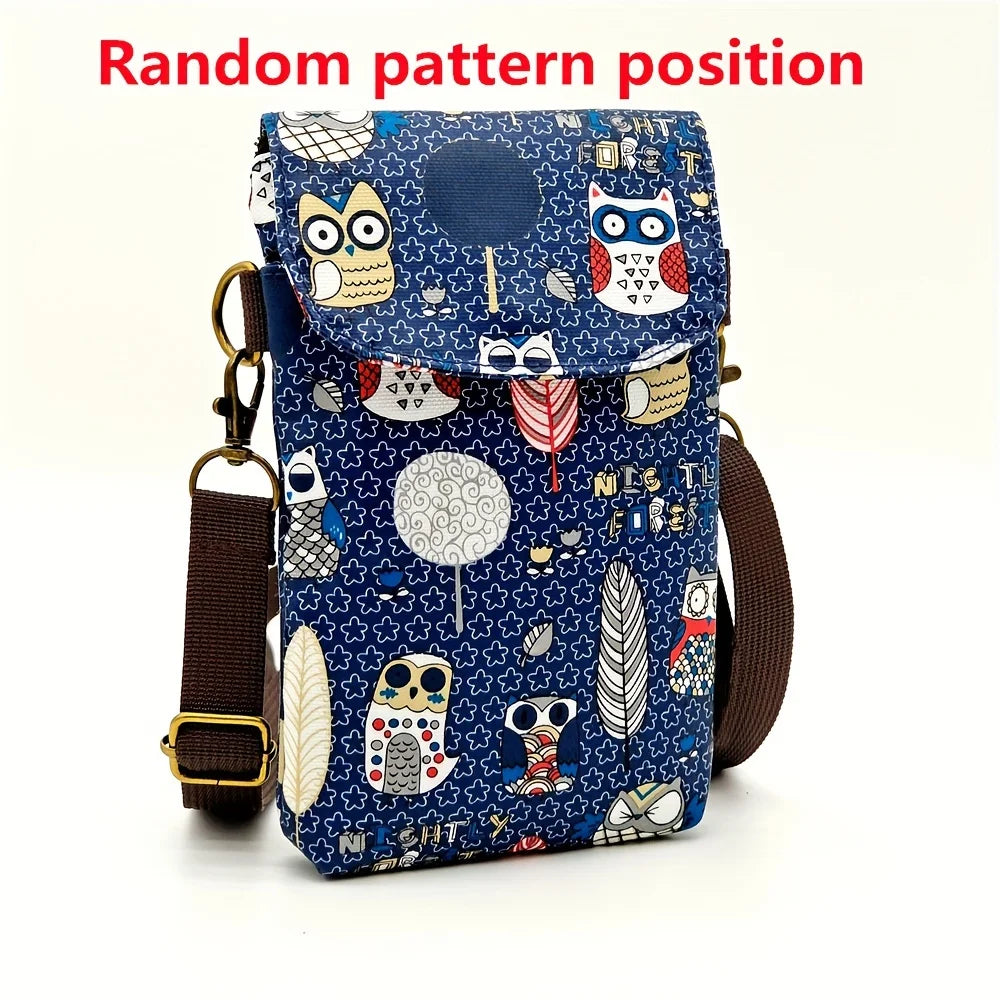 Kawaii Cat Print Crossbody Bag