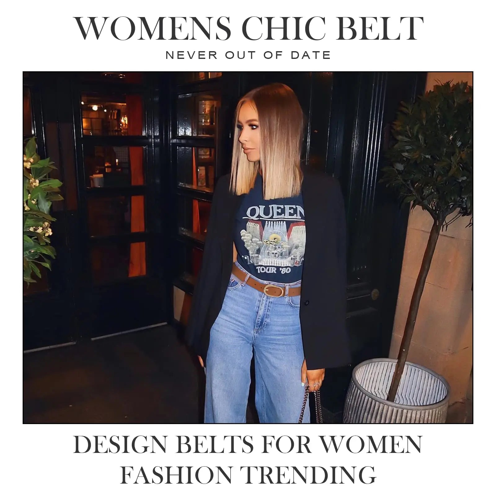 3 Pack Women's Belts for Jeans Pants
