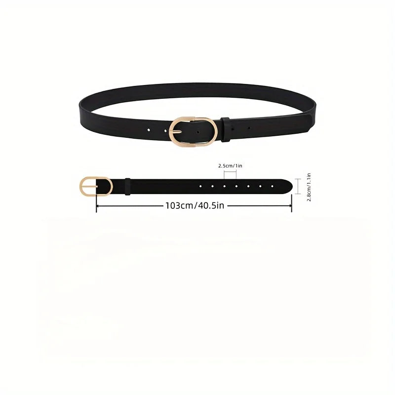 3 Pack Women's Belts for Jeans Pants