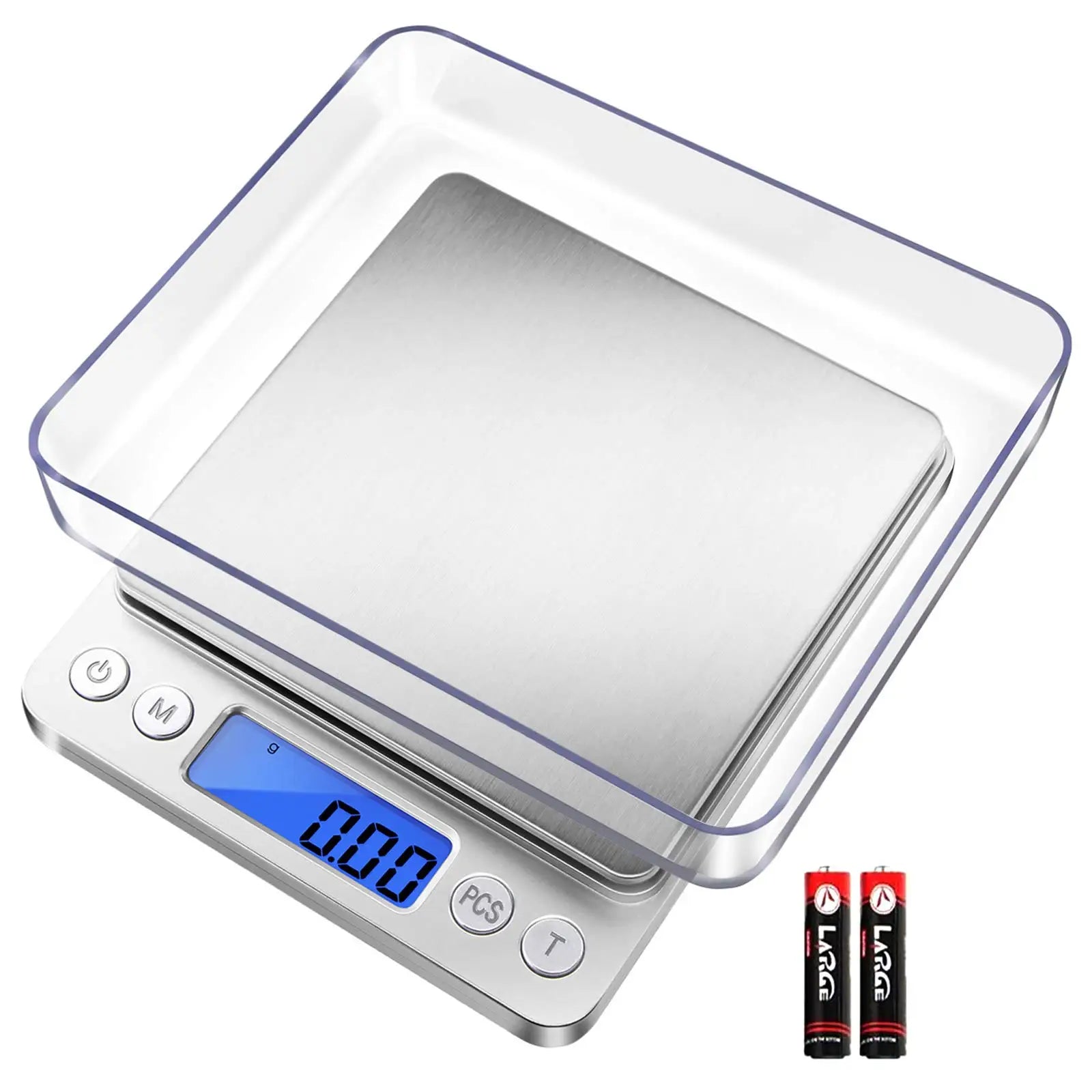 Digital Kitchen Scale - 500g/1kg/2kg/3kg Food & Jewelry Weight Scale