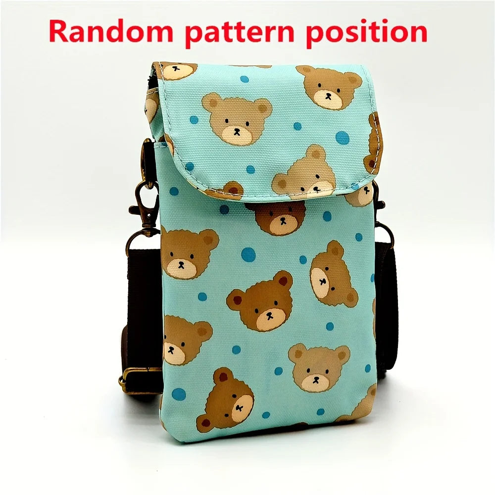 Kawaii Cat Print Crossbody Bag