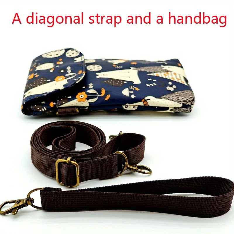 Kawaii Cat Print Crossbody Bag