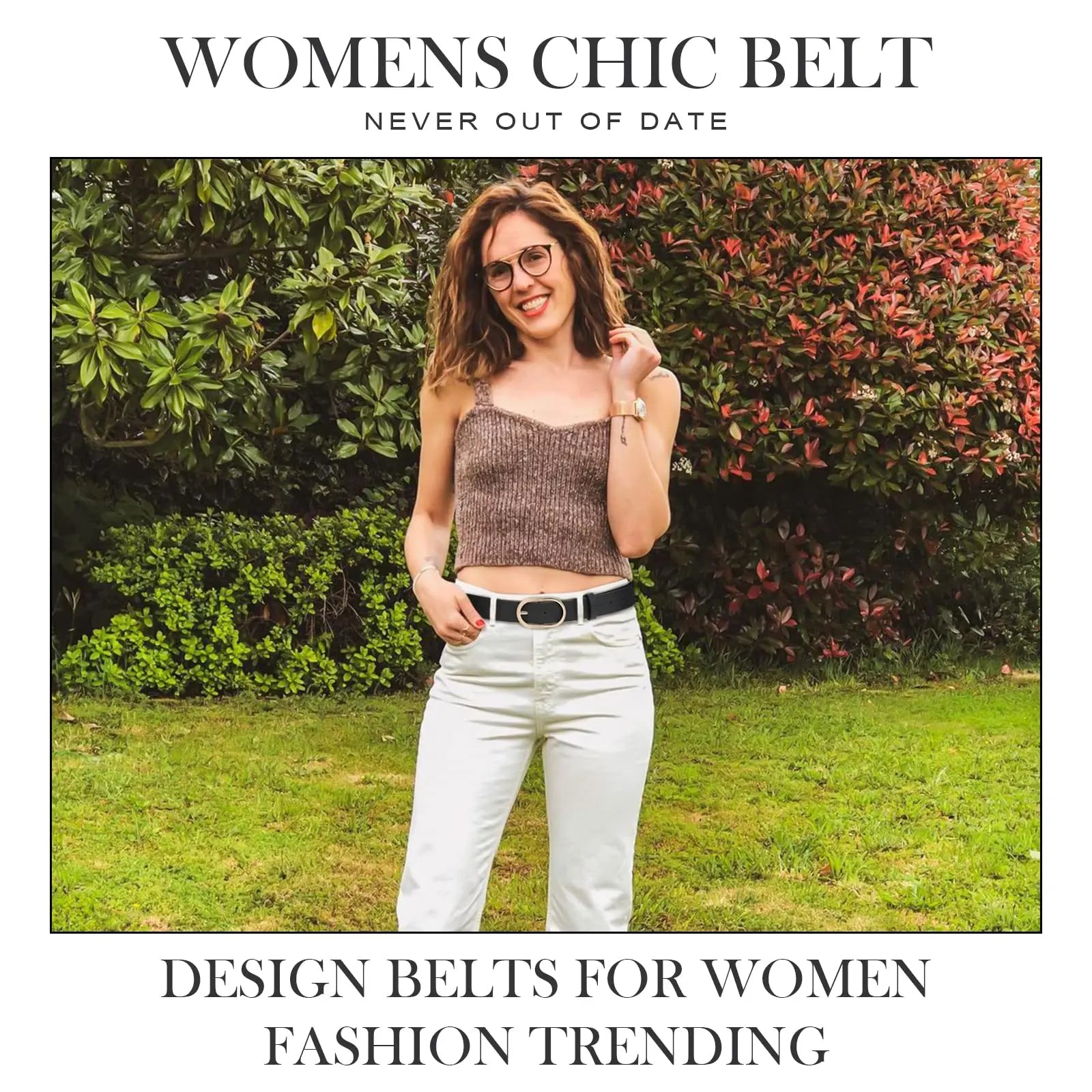 3 Pack Women's Belts for Jeans Pants
