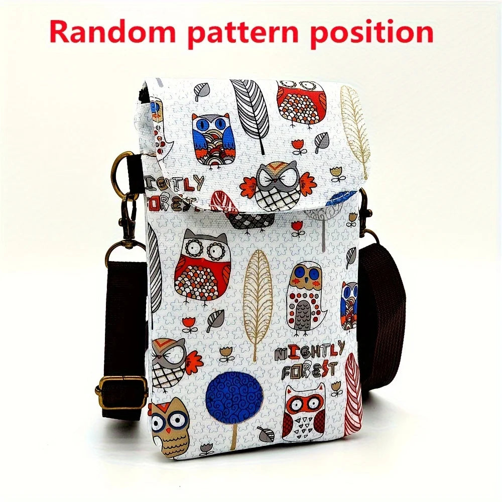 Kawaii Cat Print Crossbody Bag