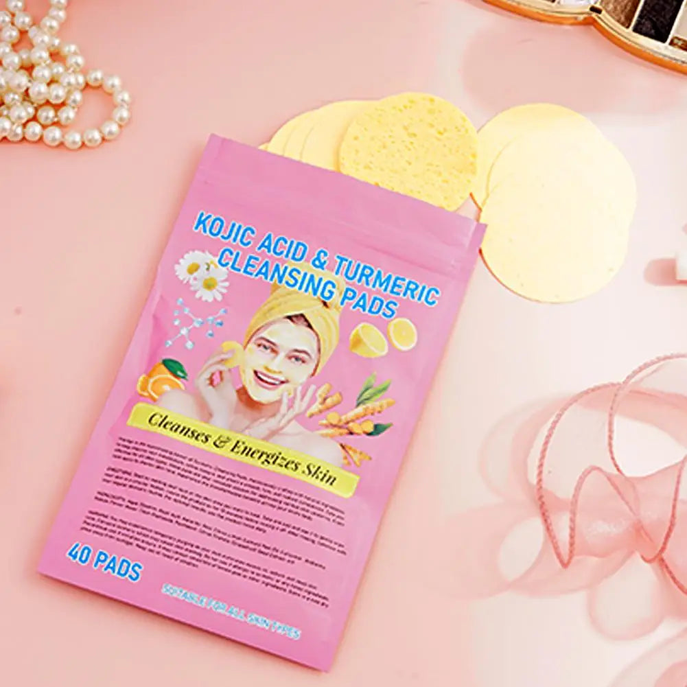 Brightens skin tone Turmeric & Kojic Acid Pads 40 Pads