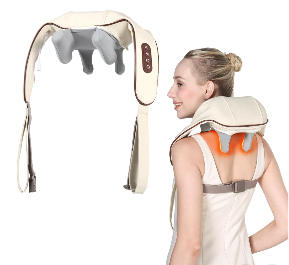 6D Neck & Shoulder Massager with Infrared Heat