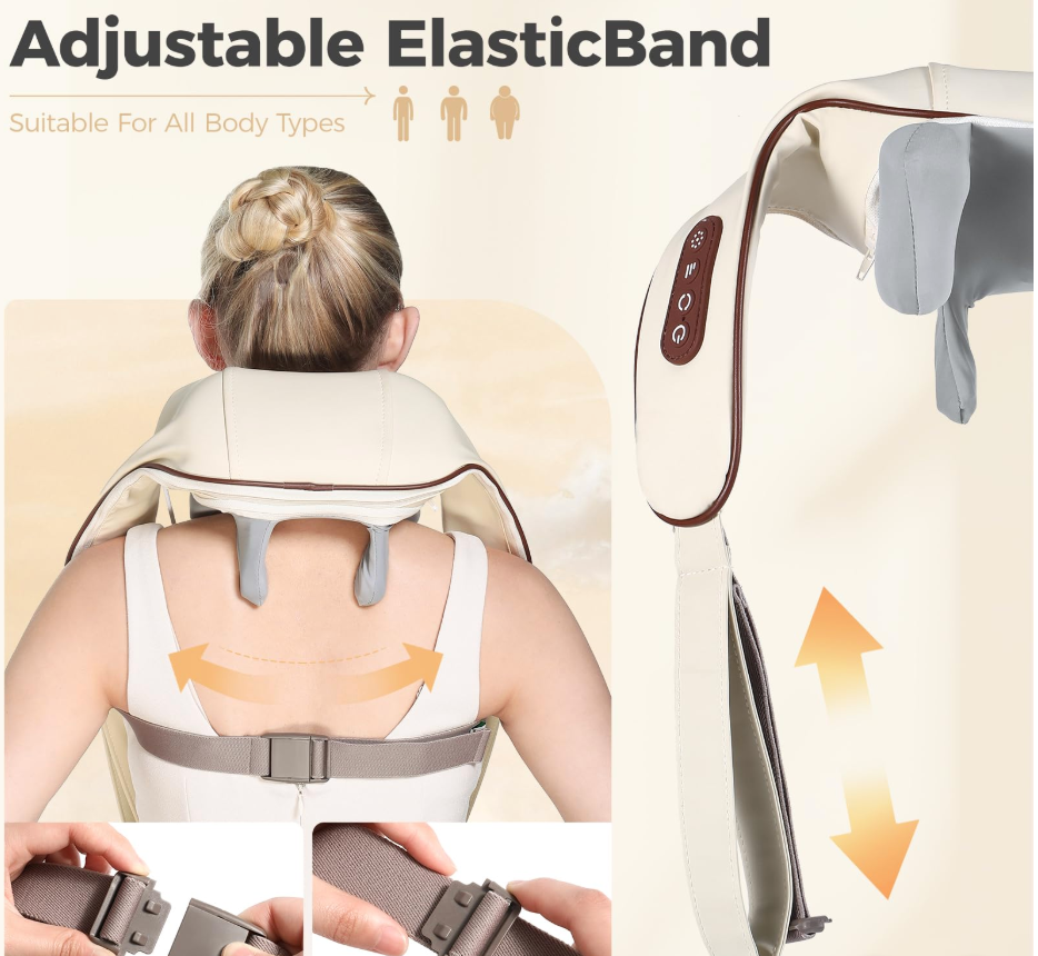 6D Neck & Shoulder Massager with Infrared Heat