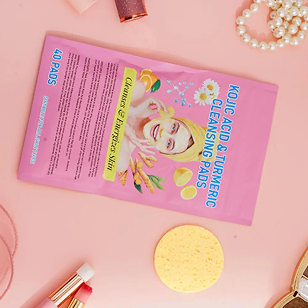 Brightens skin tone Turmeric & Kojic Acid Pads 40 Pads