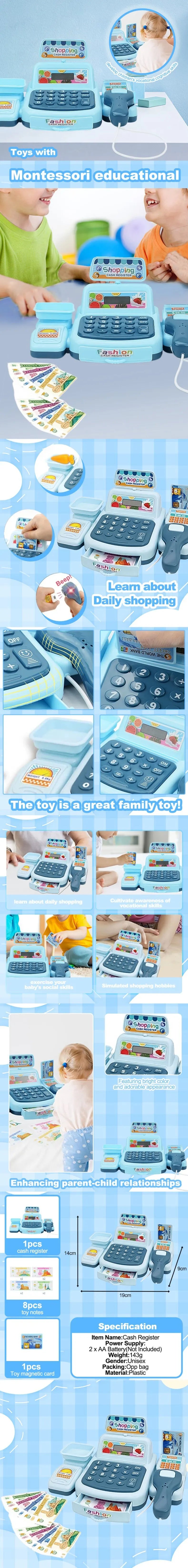 Interactive Cashier Toy Register Play Set