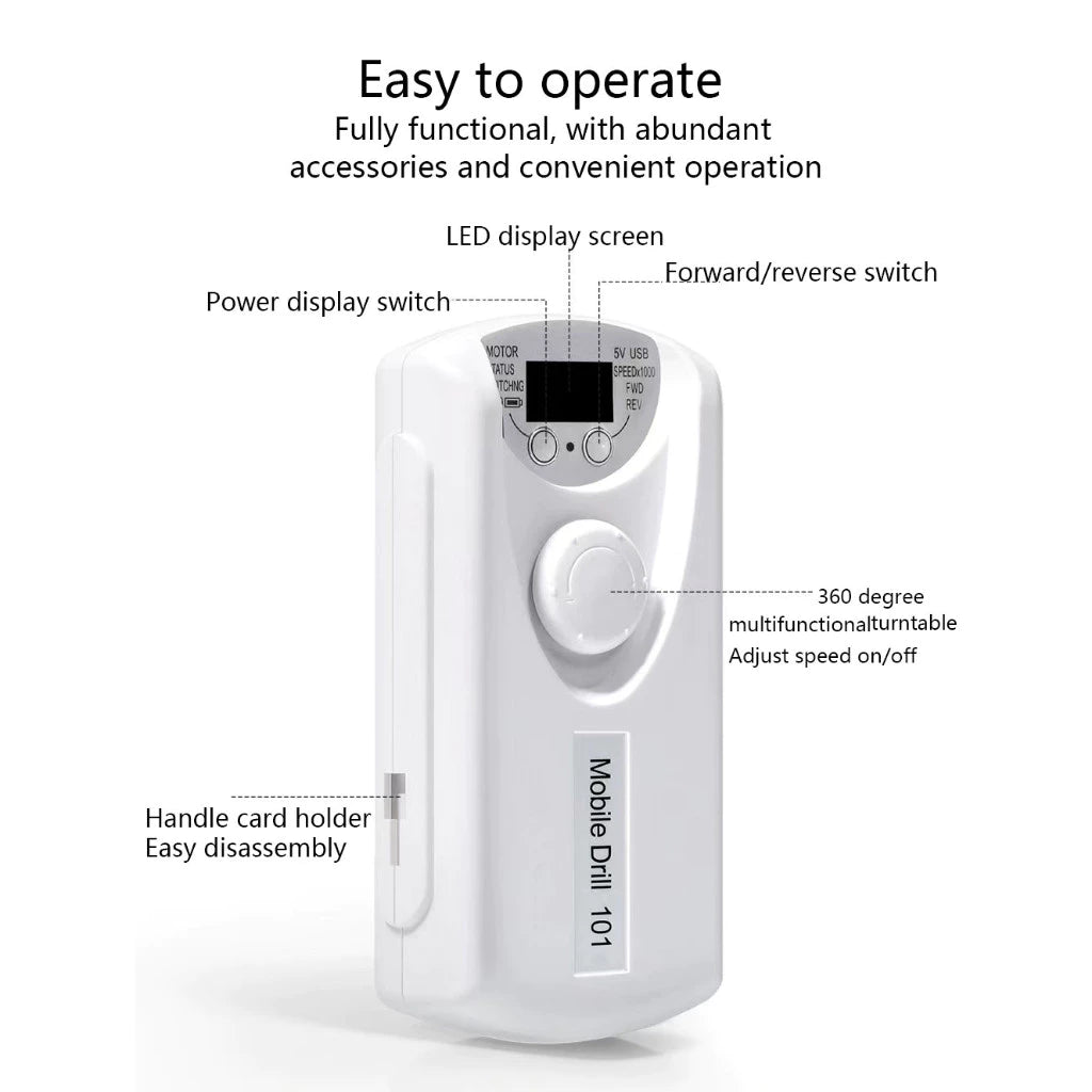 Portable Electric Nail Drill Machine